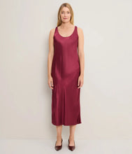 Load image into Gallery viewer, Michael Stars Ivana Satin Column Dress - Zinfandel