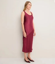 Load image into Gallery viewer, Michael Stars Ivana Satin Column Dress - Zinfandel