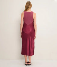 Load image into Gallery viewer, Michael Stars Ivana Satin Column Dress - Zinfandel