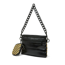 Load image into Gallery viewer, Think Royln Downtown Crossbody - Dune Stripe Raffia