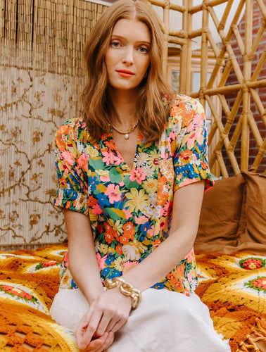Love the Label Dawson Top - Lordethorpe Print