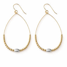 Load image into Gallery viewer, erin gray Classic Beaded Oval Teardrop Earring - 3 Colors