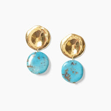 Load image into Gallery viewer, Chan Luu Tiered Coin Earrings - Turquoise