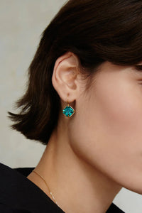Chan Luu Lumi Drop Earrings - Emerald