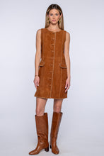 Load image into Gallery viewer, Elizabeth James the Label Rory Dress - Tan Suede
