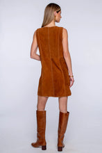 Load image into Gallery viewer, Elizabeth James the Label Rory Dress - Tan Suede