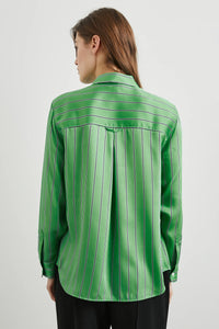 Rails Elias Shirt - Basil Stripe