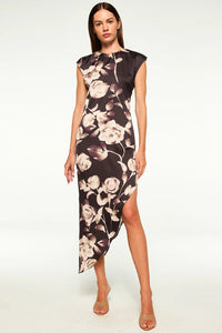 Misa Lydia Dress - Fade Rose Satin