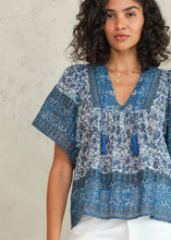 Load image into Gallery viewer, M.A.B.E. Esti Short Sleeve Top - Blue
