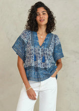 Load image into Gallery viewer, M.A.B.E. Esti Short Sleeve Top - Blue