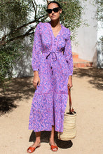 Load image into Gallery viewer, Emerson Fry Frances V Dress - Violet Wildflower