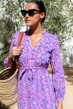 Load image into Gallery viewer, Emerson Fry Frances V Dress - Violet Wildflower