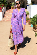Load image into Gallery viewer, Emerson Fry Frances V Dress - Violet Wildflower