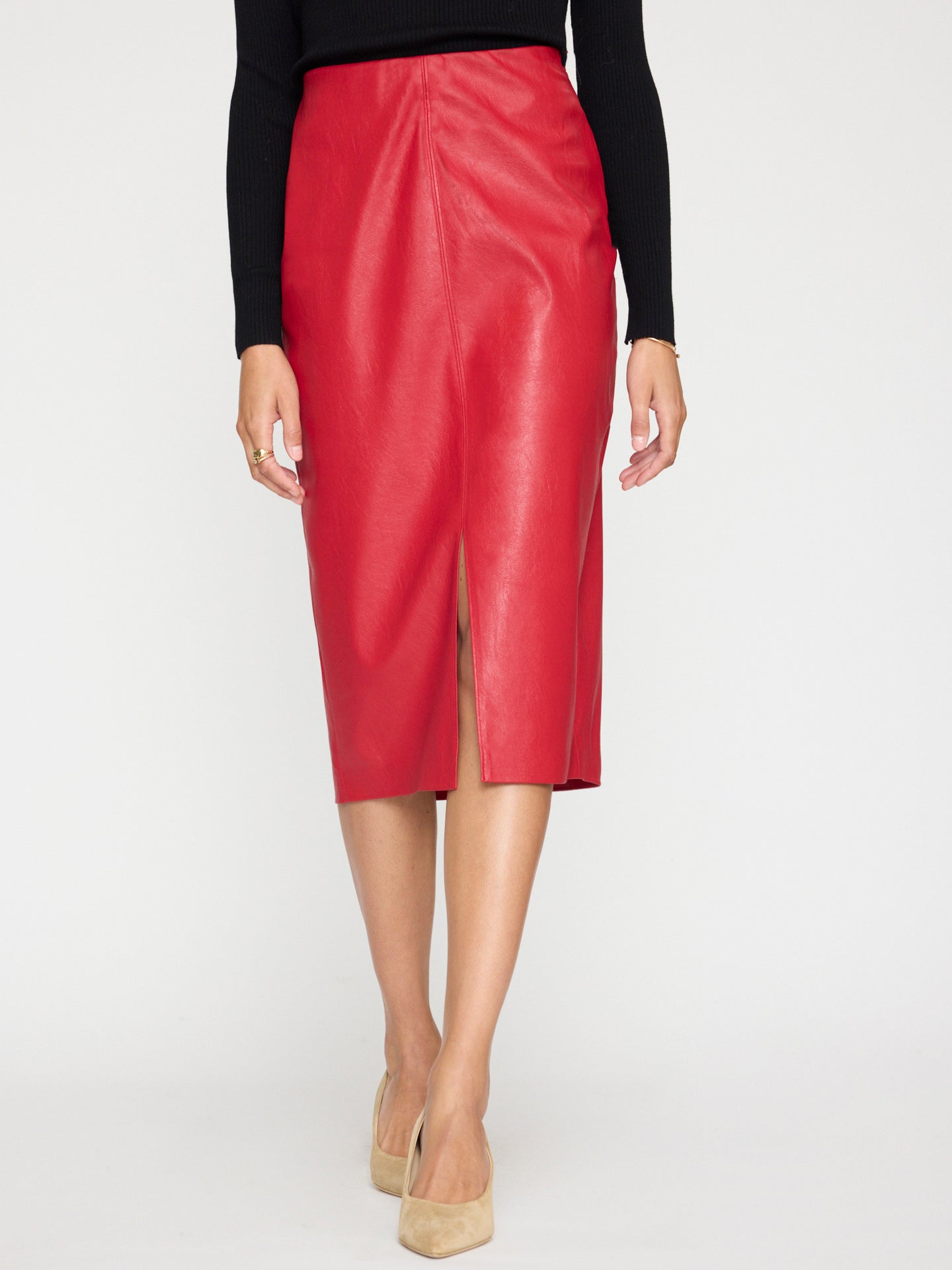 Brochu Walker The Esme Skirt - Crimson