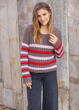 Load image into Gallery viewer, Wooden Ships North Pole Striped Crew Super Chunky - Dark Dusk Stripe