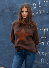 Load image into Gallery viewer, Wooden Ships Star Raglan Crew Chunky - Brown Brick/Chestnut