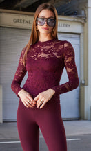 Load image into Gallery viewer, Generation Love Clayton Lace Top - Cabernet