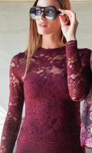 Load image into Gallery viewer, Generation Love Clayton Lace Top - Cabernet