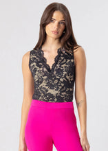 Load image into Gallery viewer, Generation Love Leila Stretch Lace Top - Black