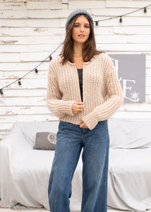 Wooden Ships Tara Zip Bomber Cardi Chunky - 3 Colors