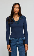 Load image into Gallery viewer, Generation Love Lady Lace Combo Top - Peacock
