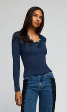 Load image into Gallery viewer, Generation Love Lady Lace Combo Top - Peacock