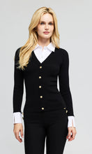 Load image into Gallery viewer, Generation Love Nixie Poplin Shirt Combo Sweater - Black/White