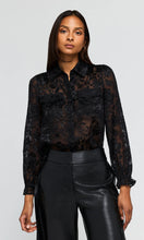 Load image into Gallery viewer, Generation Love Priya Floral Burn-Out Blouse - Peacock