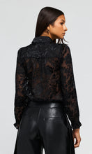 Load image into Gallery viewer, Generation Love Priya Floral Burn-Out Blouse - Peacock