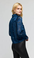Load image into Gallery viewer, Generation Love Priya Floral Burn-Out Blouse - Peacock