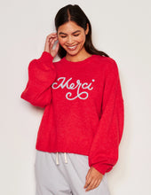 Load image into Gallery viewer, CHG Sundry Merci Crew Neck Sweater - Flare Red