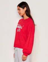 Load image into Gallery viewer, CHG Sundry Merci Crew Neck Sweater - Flare Red