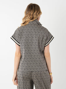 Emily McCarthy Poppy Pullover - Black Tonal Monogram