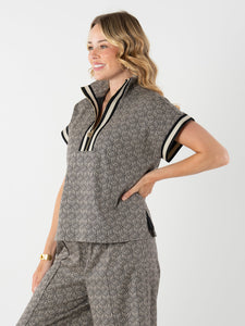 Emily McCarthy Poppy Pullover - Black Tonal Monogram