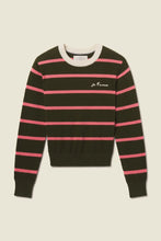 Load image into Gallery viewer, Trovata Cleo Sweater - Olive Stripe