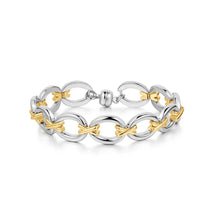 Load image into Gallery viewer, LUV AJ Two-Tone Chain Bracelet - 2 Colors