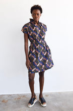 Load image into Gallery viewer, Never A Wallflower Vicki Elastic Waist Dress - Olive Wax Print