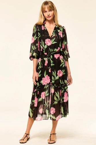 Misa Olivia Dress - Pink Peony