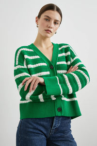 Rails Geneva Cardigan - Kelly Stripe