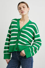 Load image into Gallery viewer, Rails Geneva Cardigan - Kelly Stripe