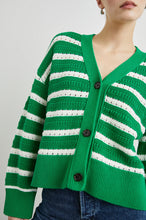 Load image into Gallery viewer, Rails Geneva Cardigan - Kelly Stripe