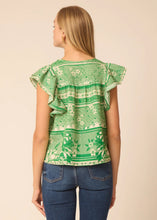 Load image into Gallery viewer, Gilner Farrar Orla Blouse - Floating Green Floral