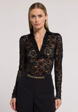 Load image into Gallery viewer, Generation Love Dominique Lace Top - Black