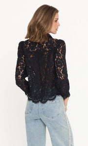 Generation Love Lina Lace Shirt - Black