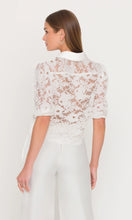 Load image into Gallery viewer, Generation Love Tammy Mesh Lace Shirt - White