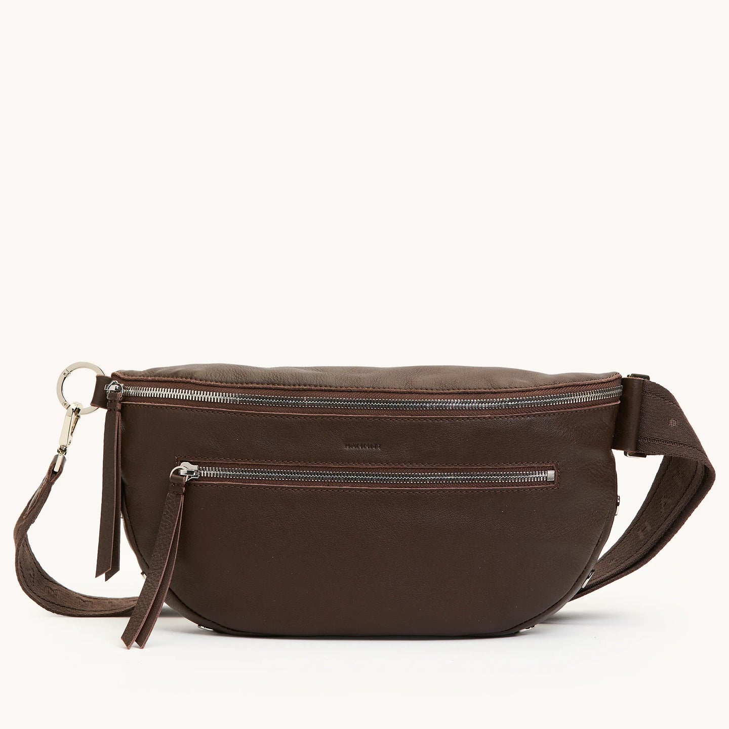 Hammitt Charles Crossbody Large - Espresso Pebble/Silver