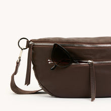 Load image into Gallery viewer, Hammitt Charles Crossbody Large - Espresso Pebble/Silver