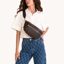 Load image into Gallery viewer, Hammitt Charles Crossbody Large - Espresso Pebble/Silver
