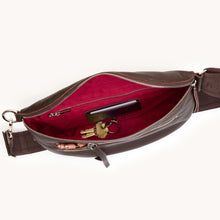 Load image into Gallery viewer, Hammitt Charles Crossbody Large - Espresso Pebble/Silver