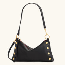 Load image into Gallery viewer, Hammitt Kyle -  Black/Brushed Gold Red Zip